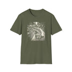Tired Raccoon Runner BW T-Shirt