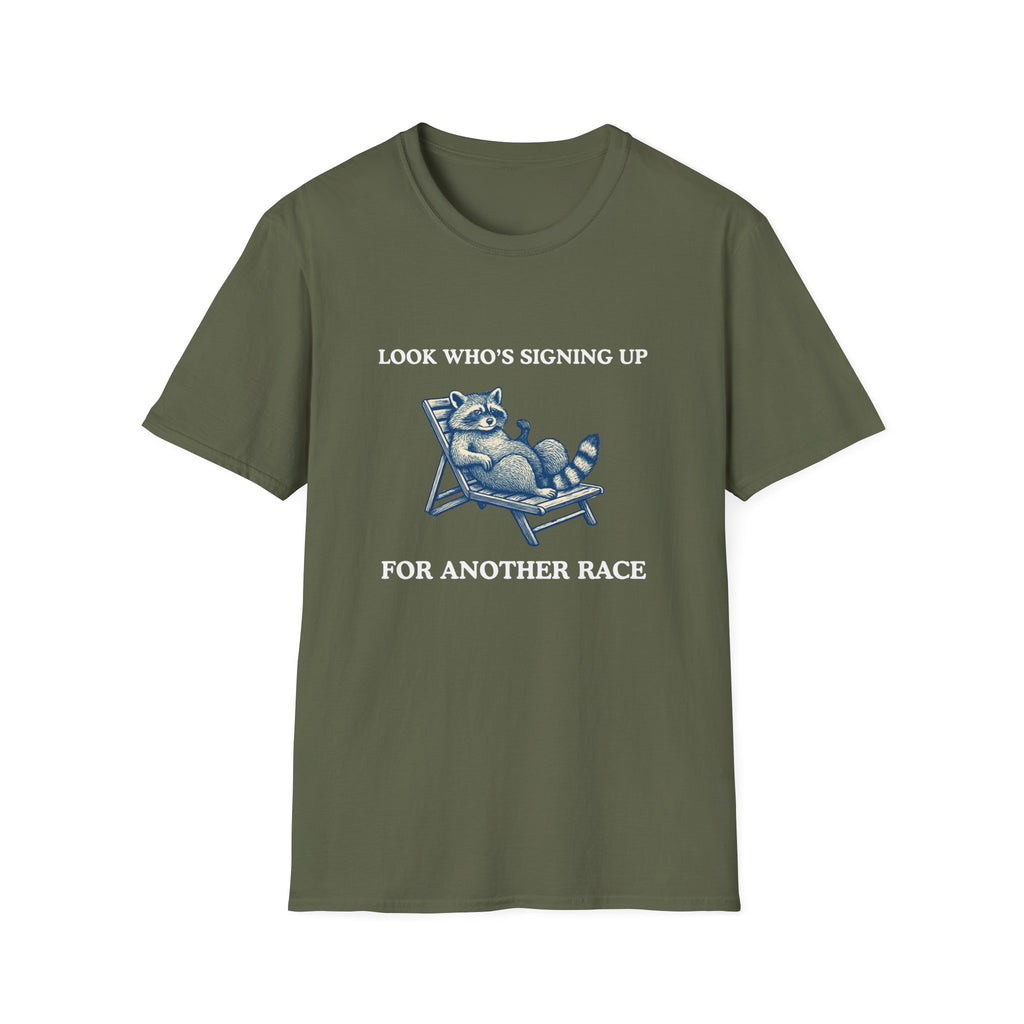 Raccoon Signing Up T-Shirt