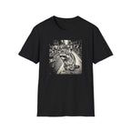 Tired Raccoon Runner BW T-Shirt