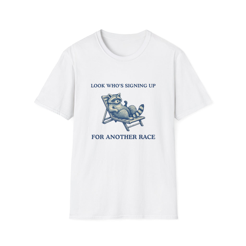 Raccoon Signing Up T-Shirt