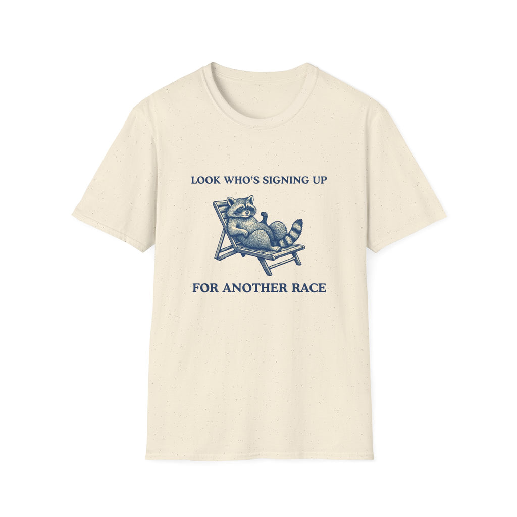 Raccoon Signing Up T-Shirt
