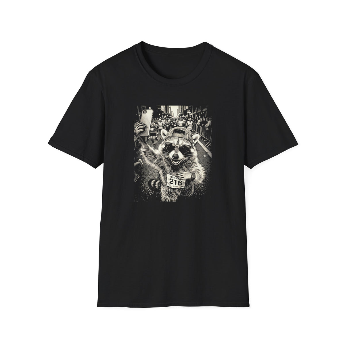 Selfie Runner BW T-Shirt