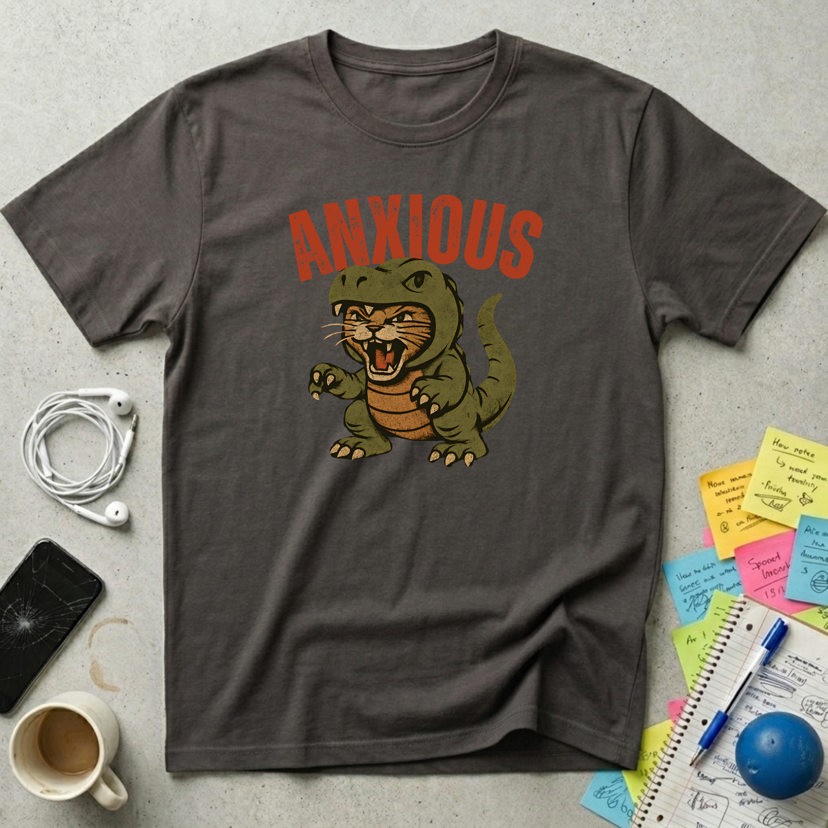 Anxious Cat T-Shirt